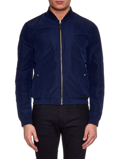 burberry bomber jacket blue|burberry nylon bomber jacket.